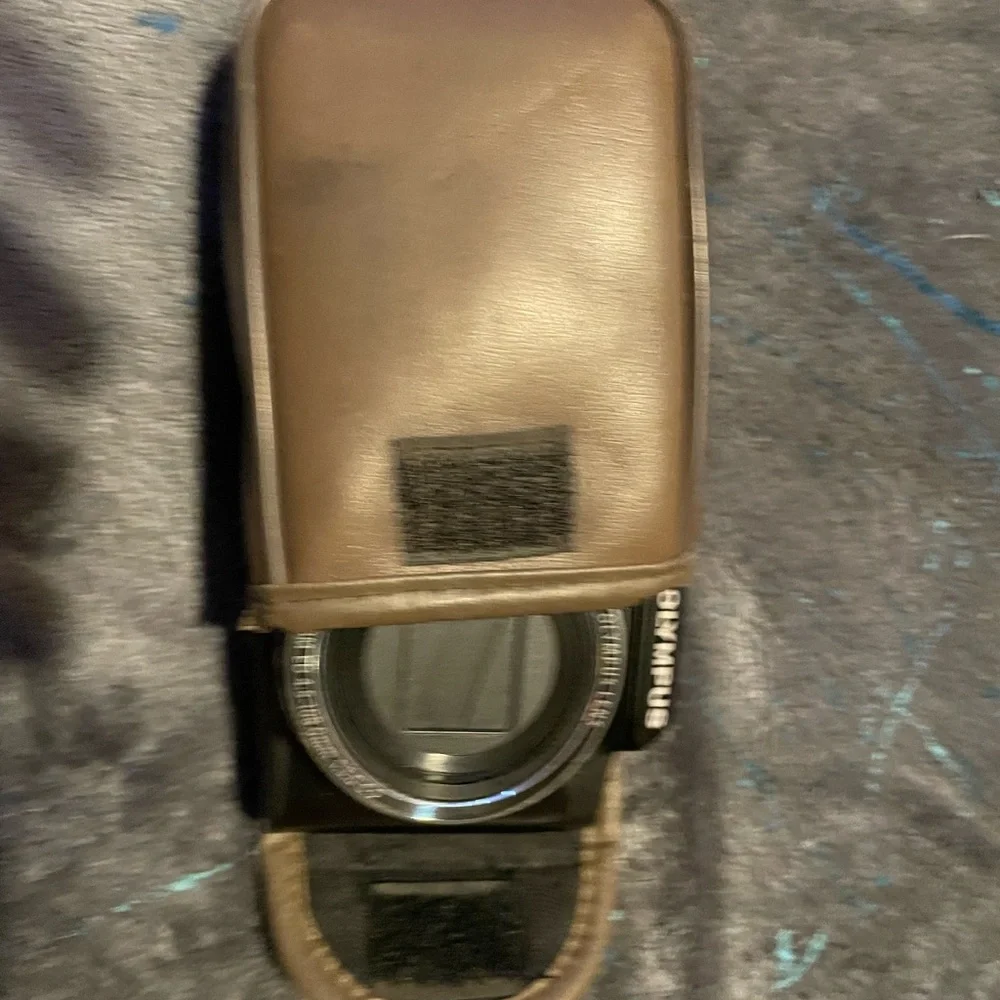 Olympus Digital Camera with Brown Case